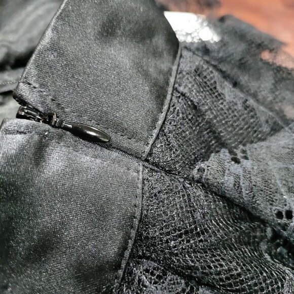 Aqua x Wicked NWT Whimsygoth Steampunk Witchy Y2K Lace Maxi Skirt Black Size M/L - Picture 10 of 14